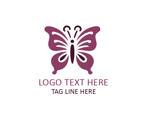  Nature Organic Butterfly Logo