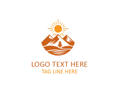 Nature Peak Sun Icon