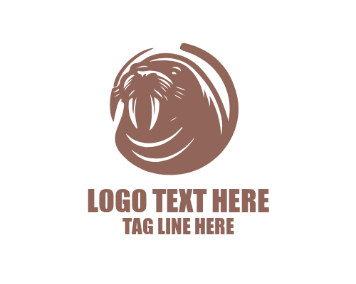 Nature Walrus Logo for Eco and Sustainable Brands