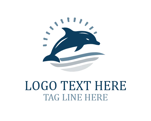 Nautical Dolphin Logo