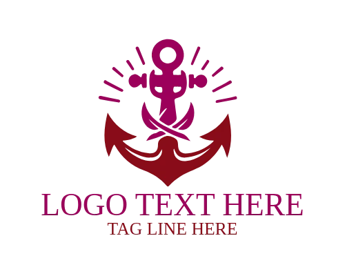 Nautical Maritime Anchor Brand Logo