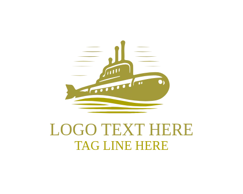 Nautical Technology Submarine Logo