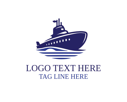 Naval Force Submarine Logo Design