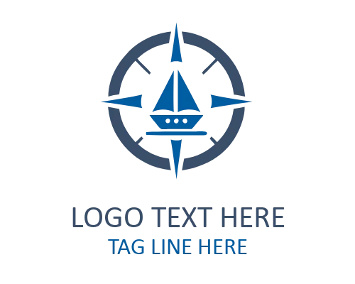 Navigation Compass Adventure Logo for Outdoor Branding