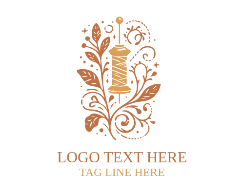 Needle Flower Sewing Logo