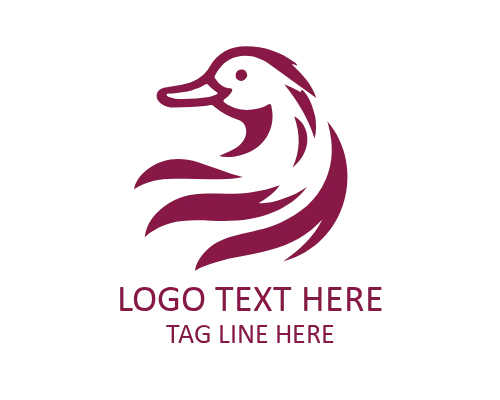  Negative Space Duck Logo for Smart Branding