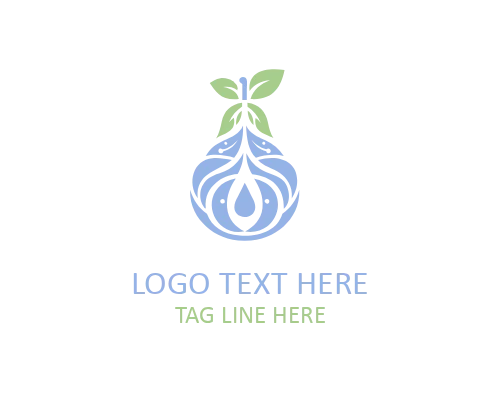 Negative Space Pear Logo