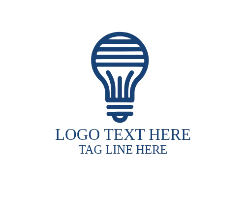 Neon Style Idea Bulb Creative Logo