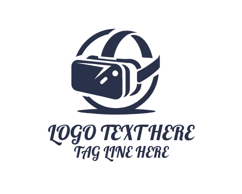 Neon VR Glasses Logo for Futuristic Gaming Brands