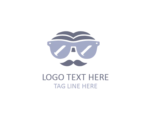 Nerd Boy Glasses Logo