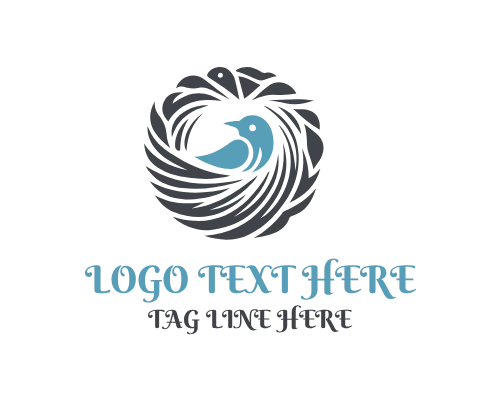 Nest Bird Eco Logo
