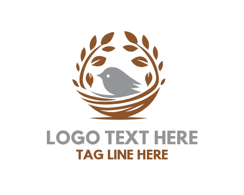 Nest Bird Shelter Logo