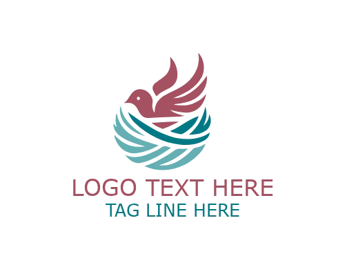 Nesting Bird Haven Logo for Safe and Care Branding