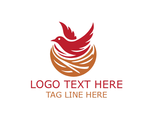 Nesting Bird Protection Logo for Care and Safety Branding