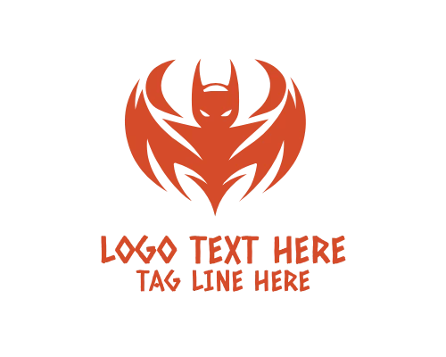 Night Bat Silhouette Logo
