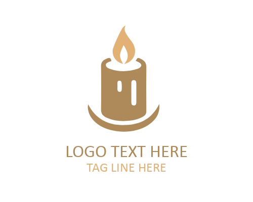 Night Candle Glow Logo