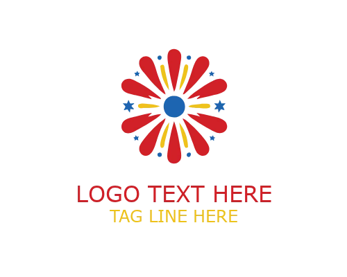 Night Festival Fireworks Logo for Evening Events and Celebration Branding
