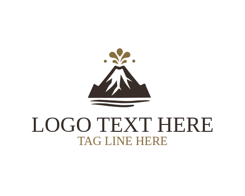 Night Fire Volcano Logo