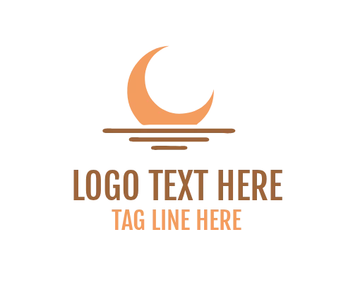 Night Landscape Moon Logo
