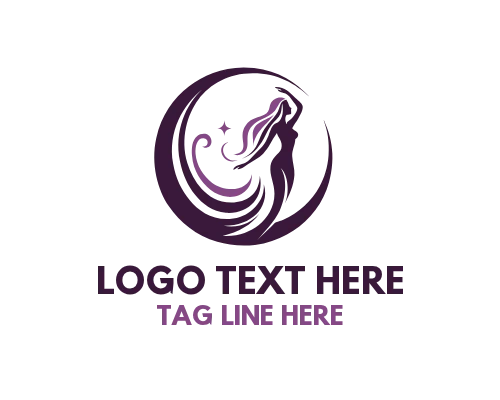 Night Moon Woman Logo