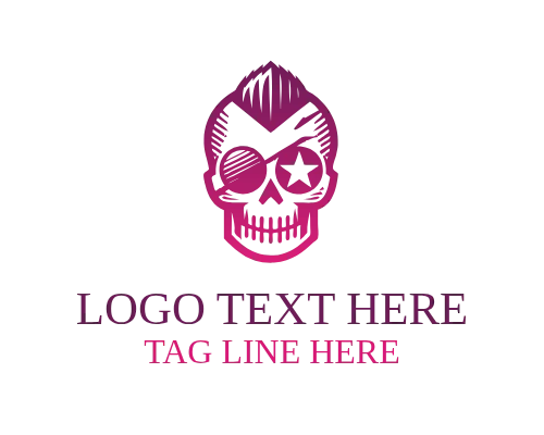 NightSpike II Punk Skull Logo