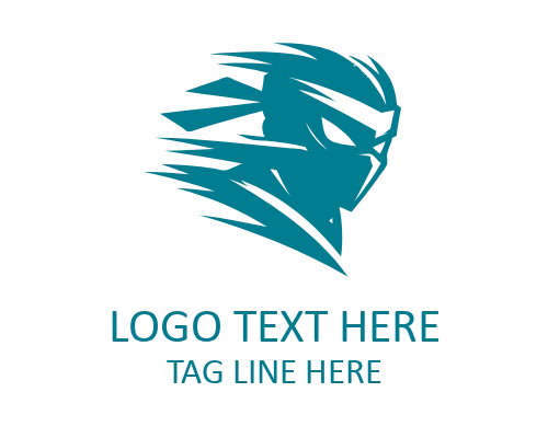 Ninja Badge Mascot Logo for Team Identity