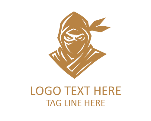 Ninja Blade Mascot Logo for Esports Identity