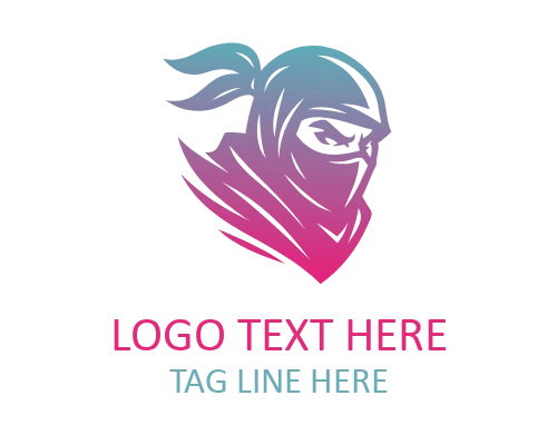 Ninja Crest Mascot Logo for Gaming Identity
