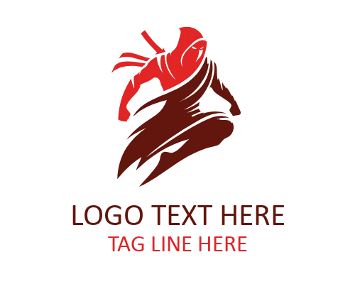 Ninja Head Mascot Logo for Esports Identity