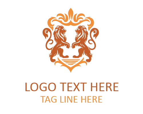  Noble Lion Crest Logo