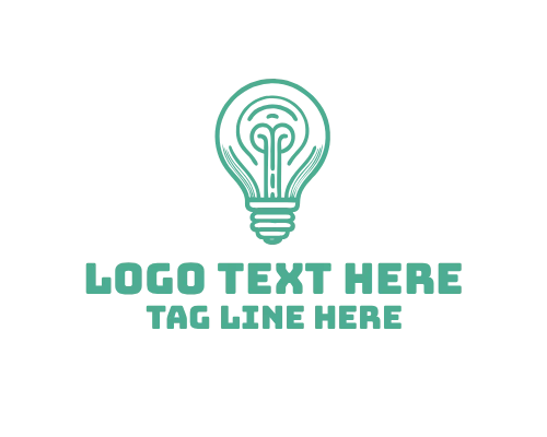 Nostalgic Vintage Bulb Logo for Retro Creativity and Heritage Branding