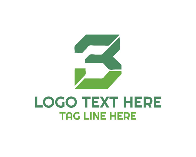 Number 3 Green Logo