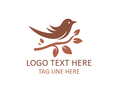 Nurture Nesting Bird Logo for Childcare and Care Branding