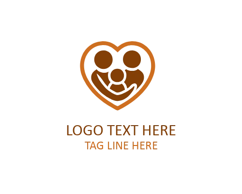 Nurturing Hands Caregiver Logo for Elderly and Home Support