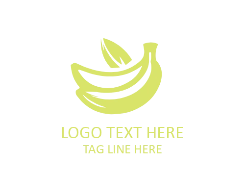 Nutrition Banana Logo for Healthy Food Branding