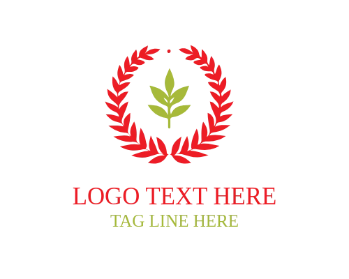 Oak Leaf Heritage Wreath Logo