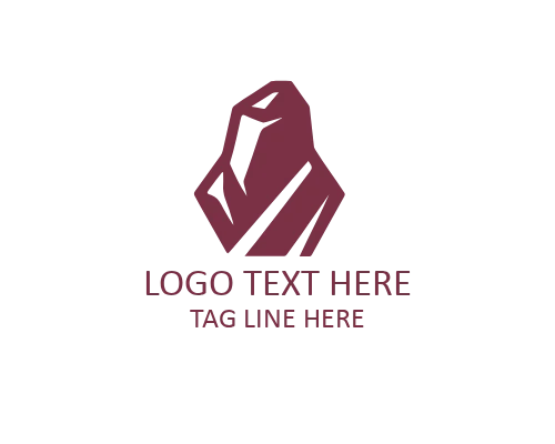 Oblong Flat Stone Logo for Architecture and Construction Brands
