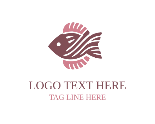 Ocean Brand Linear Fish Logo