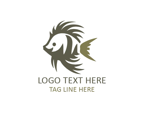  Ocean Breeze Tropical Fish Flat Logo