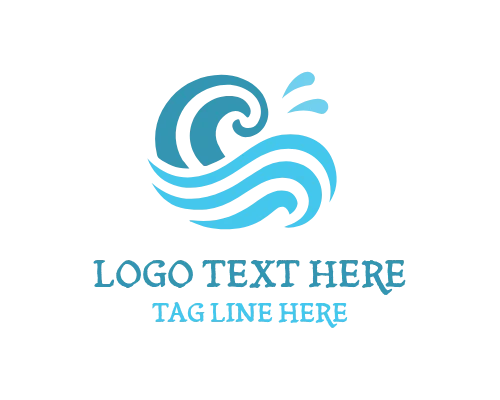 Ocean Breeze Wave Logo