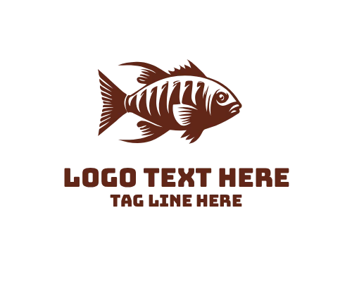 Ocean Life Fish Logo