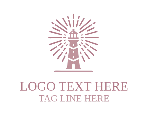 Ocean Lighthouse Logo for Marine and Coastal Branding