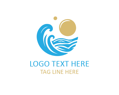 Ocean Splash Logo for Adventure and Sports Brands