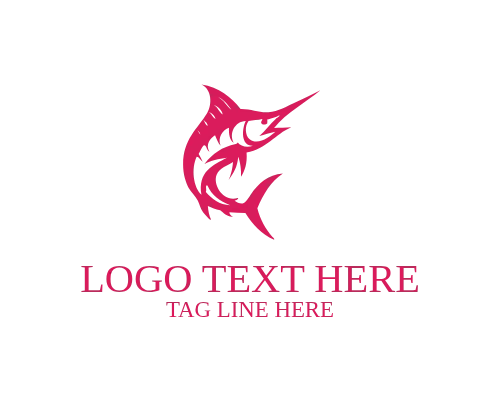 Ocean Stripe Marlin Logo
