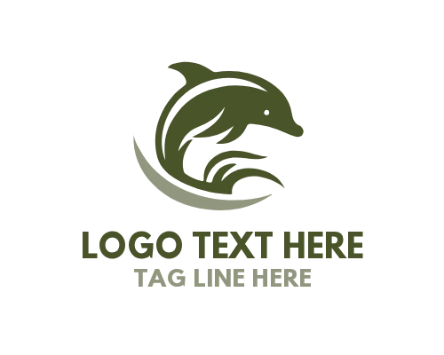 Ocean Tour Dolphin Logo