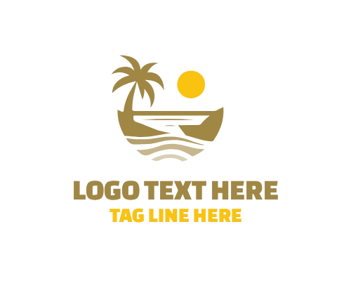 Ocean Wave Beach Logo