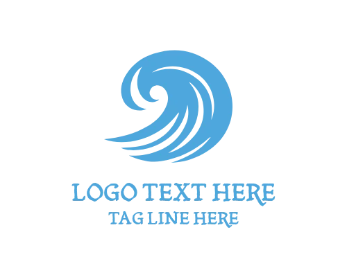 Ocean Wave Splash Logo