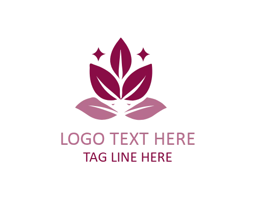 oga Wellness Symbol Logo for Meditation and Spiritual Branding