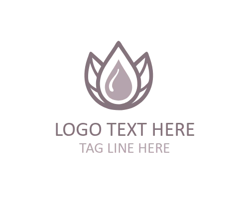 Oil Drop Symbol Logo