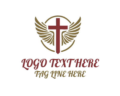 Olive Branch Cross Logo